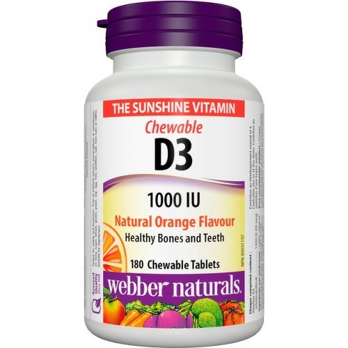 Webber Naturals Vitamin D3 1000 Iu Divine 9974